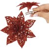 CA0727 VIANOČNÁ OZDÔBKA "POINSETTIA" 11X11 CM