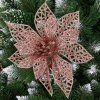 Vianočná ozdoba poinsettia, 11 cm S-CA0724