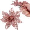 Vianočná ozdoba poinsettia, 11 cm S-CA0724