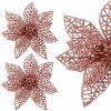 Vianočná ozdoba poinsettia, 11 cm S-CA0724