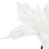 Vianočná ozdoba poinsettia 28 cm biela S-CA0722