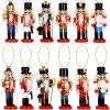 Drevená vianočná ozdoba luskáčik 8 cm 6 ks S-CA1107