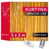 LED záclona 200 LED, 2 m S-CL4020