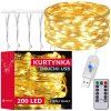 LED záclona 200 LED, 2 m S-CL4020