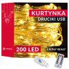 LED záclona 200 LED, 2 m S-CL4020