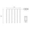 LED záclona 200 LED, 2 m S-CL4020