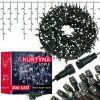 Vianočné LED cencúle 300 LED studená biela 12 m S-CL4038