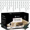 Vianočné LED cencúle 300 LED studená biela 12 m S-CL4038