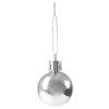 Nerozbitné strieborné vianočné gule 3 cm 30 ks S-CA0010