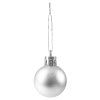 Nerozbitné strieborné vianočné gule 3 cm 30 ks S-CA0010