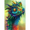 Diamantové maľovanie drak 40 × 30 cm S-DP0031