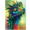 Diamantové maľovanie drak 40 × 30 cm S-DP0031