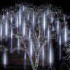 Vianočné LED cencúle 288 LED studená biela 7,2 m S-CL4140