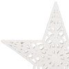 Vianočná hviezda na stromček biela 20,5 cm S-CA1280