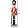 Vianočný luskáčik 60 cm drevená figúrka S-CA0908