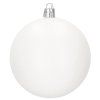 Nerozbitné vianočné gule 8 cm 30 ks biele S-CA0878