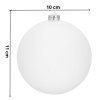 Nerozbitné vianočné gule biele 10 cm 6 ks S-CA1189