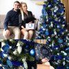 Nerozbitné vianočné gule na stromček 10 cm, 6 ks, tmavomodré S-CA1192
