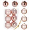 Nerozbitné vianočné gule na stromček 10 cm 6 ks rose gold S-CA1193