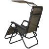 Polohovacie záhradné lehátko Zero Gravity so strieškou S-GC0029