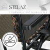 Polohovacie záhradné lehátko Zero Gravity so strieškou S-GC0029