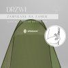 Pop-up prezliekací stan 120 × 120 × 190 cm S-PT026
