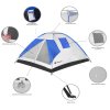 PT008 CAMPING TENT 210 x 240 CM SPRINGOS