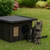 CH001 BL Domček pre mačku čierny
