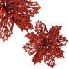 Vianočná ozdoba poinsettia 16 cm S-CA0802