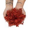 Vianočná ozdoba poinsettia 16 cm S-CA0802