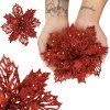 Vianočná ozdoba poinsettia 16 cm S-CA0802