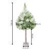 LED dekoratívny stromček 150 cm zasnežený S-CL0860