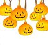 Halloweenská LED reťaz s tekvicami 10 LED S-CL4060