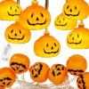 Halloweenská LED reťaz s tekvicami 10 LED S-CL4060