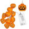 Halloweenská LED reťaz s tekvicami 10 LED S-CL4060