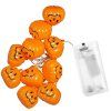 Halloweenská LED reťaz s tekvicami 10 LED S-CL4060