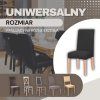 Elastický univerzálny poťah na stoličku kockovaný S-HA0051
