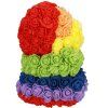 Medvedík z ruží 25 cm dúhový S-HA7394