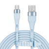 Micro USB kábel 1 m silikónový modrý Krüger&Matz Basic L-KM1270-1BL