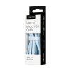 Micro USB kábel 1 m silikónový modrý Krüger&Matz Basic L-KM1270-1BL