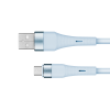 Micro USB kábel 1 m silikónový modrý Krüger&Matz Basic L-KM1270-1BL
