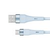 USB kábel - microUSB 1 m silikónový modrý Kruger&Matz Basic