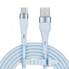 USB-A na USB-C kábel 1 m silikónový modrý Krüger&Matz Basic L-KM1268-1BL