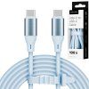 USB-C kábel USB-C 100 W PD 1 m silikónový modrý Krüger&Matz Basic L-KM1269-1BL