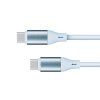 USB-C kábel USB-C 100 W PD 1 m silikónový modrý Krüger&Matz Basic L-KM1269-1BL