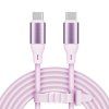 USB-C kábel USB-C 100 W PD 1 m silikónový ružový Krüger&Matz Basic L-KM1269-1P