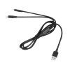 Nabíjací kábel USB A na USB-C a Lightning 2v1 1 m L-KPO3944