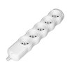 Predlžovací kábel 5 zásuviek, biely