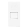 Biely RJ11 zásuvkový panel pre nábytok