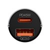 USB + USB-C nabíjačka do auta 45W